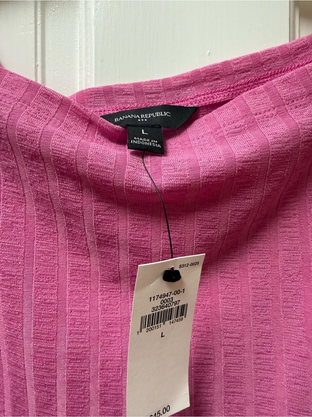 Pink Ribbed Tank Top - - Picture 2 of 3